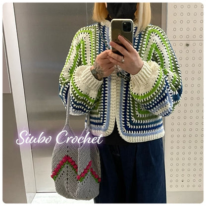 DIY材料包 六邊形毛衣 Hexagon Cardigan