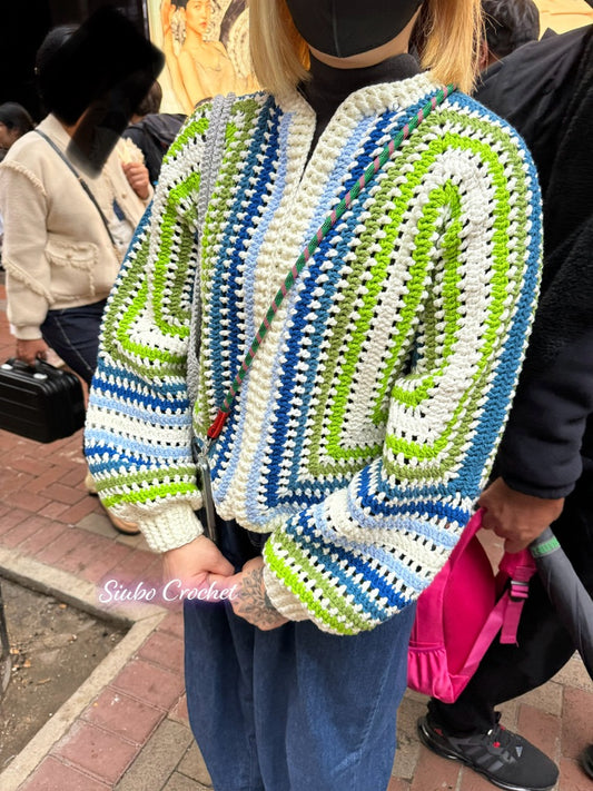 DIY材料包 六邊形毛衣 Hexagon Cardigan