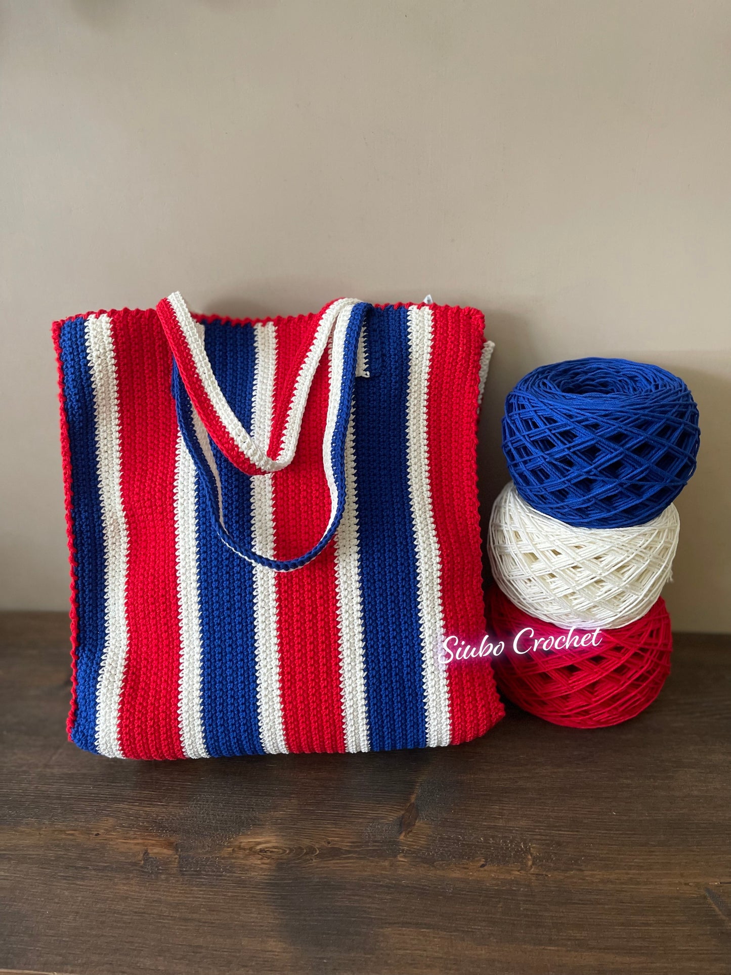 DIY材料包 原創紅白藍袋 Original Red-White-Blue Tote Bag