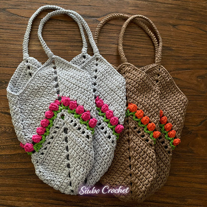 DIY材料包 鬱金香手提袋 Tulip/Granny Square Bag